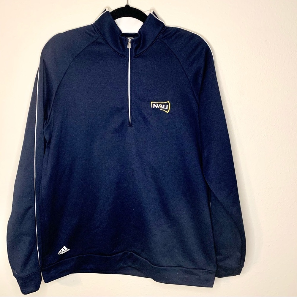 Adidas NAU navy track quarter zip jacket large